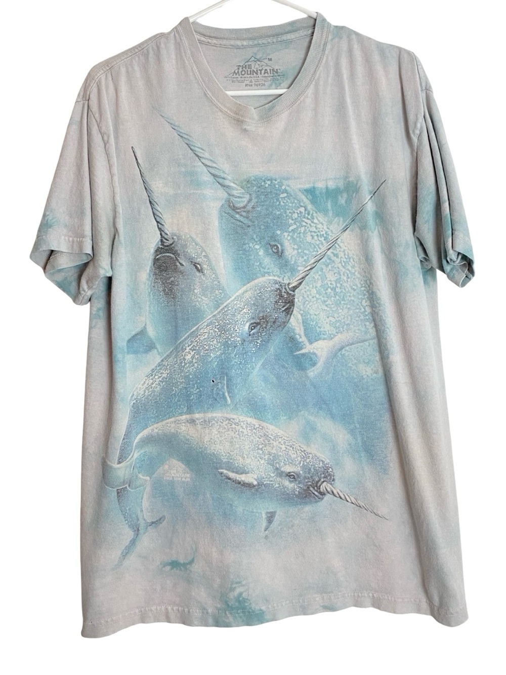 The Mountain Whales Cool Tee Tshirt Mens Unisex Size Medium Tie Dye